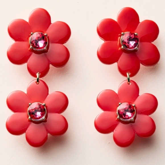 Kate Spade x Target Floral Dangle Earring - Picture 2 of 6